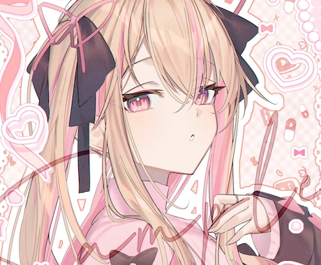 SNS用アイコンかわいいもかっこいいも書きます かわいい女の子や色気のある男の子書かせてください！ イメージ1