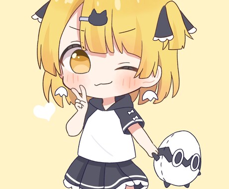 デフォルメ全身イラスト描きます キラキラかわいいイラストです！ イメージ2