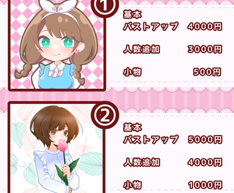 可愛いアイコンお描きします 萌え系、デフォルメ系アイコンはいかがですか？ イメージ2