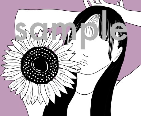 印象に残る線画イラストを制作します シンプルなのにクール｜写真から“あなただけの一枚”を描きます イメージ2
