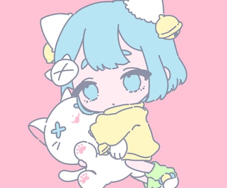 デフォルメイラスト・SNS等のアイコン描きます ❤︎かわいいキャラクターお任せください イメージ2