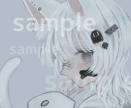 SNSで使える‪ʚ✞ɞ‬病みおおめアイコン描きます お値下げ中！ TRPG用キャラ、動画用イラスト等受付中◎ イメージ2
