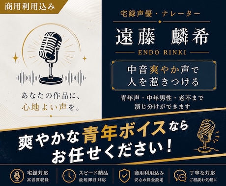 キャラクターボイス収録します イメージ1