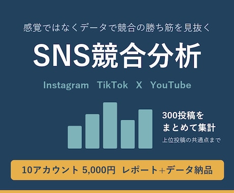 競合SNS10アカウントの投稿を定量分析します イメージ1