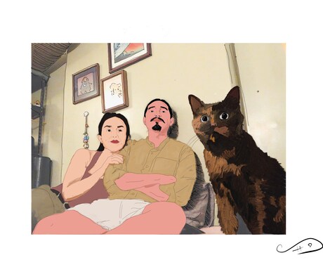 油絵の具の手描きタッチの似顔絵描きます ちょっと特別な記念プレゼントにいかがでしょうか？ イメージ1