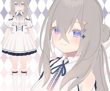 VRoidであなた専用の3Dモデルをお作りします vtuberやプライベート用に。かわいい女の子が得意です！ イメージ2