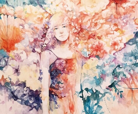 即日可プレゼントやサムネにも美しい水彩絵作成します 背景込みもお任せください！アナログならではの質感を表現します イメージ2