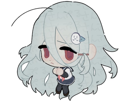 落ち着いた色味の可愛いSDイラスト作成します もちもち可愛いSDイラストを作成します イメージ2