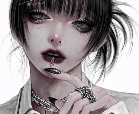 モードで儚い雰囲気のイラスト／アイコンを制作します 儚く、強く。世界観を纏う厚塗りイラスト イメージ1