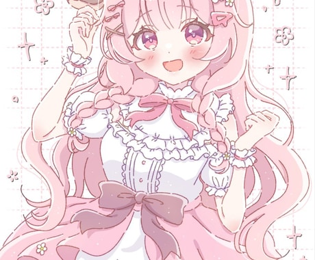 ふんわり透明感のある可愛いイラストを制作します ☆サムネ、おはV、ボカロMV、歌ってみた☆商用利用込み◎ イメージ2