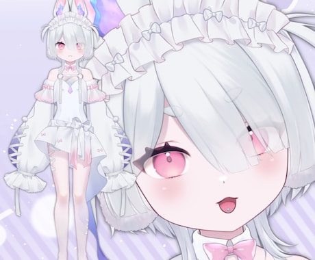 かわいくキレイなLive2D用イラスト描きます イメージ1