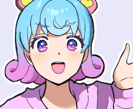 格安で可愛いイラスト描きます snsなどで使う可愛い女の子のイラストを描きます！ イメージ2