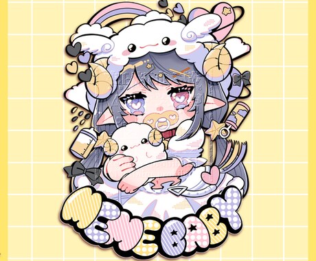 グッズの見栄えバツグンなイラスト描きます サムネイルや動画配信やSNS活動にも使えます イメージ2