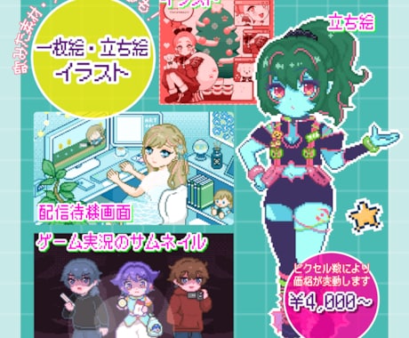 オリジナルドット絵描きます こういうドット絵ほしい！をピンポイントで制作します！ イメージ2