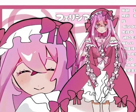キャラクターを紹介するのに便利な絵を描きます 創作キャラについての資料に使える絵や、1枚絵を書きます イメージ2