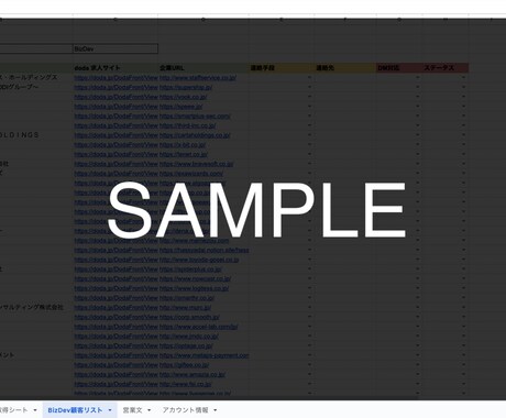 dodaから特定キーワードの営業リストを作成します 質の良いBtoB営業リストが欲しい経営者、営業マン必見！ イメージ1