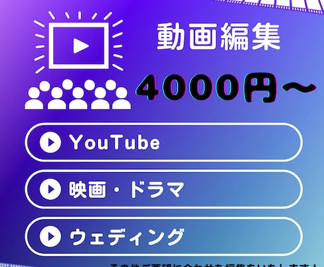 迅速かつ丁寧に動画編集いたします イメージ1