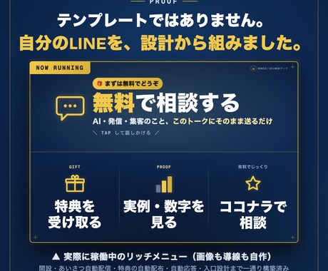 公式LINEの問い合わせ導線を設計・構築します 未開設OK。「作ったのに反応がない」を設計と数字で解決します イメージ2