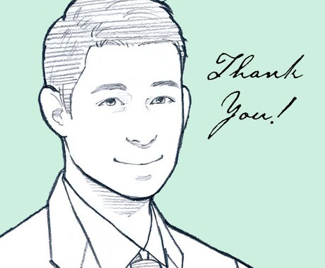 モノクロ似顔絵描きます SNSアイコンや名刺、ウェディングアイテム製作にもどうぞ！ イメージ1
