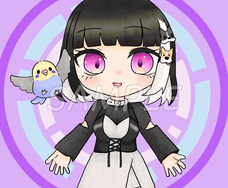 VtuberやOCのアイコン描きます 水彩風にやわらかい色合いのアイコンを描きます イメージ2