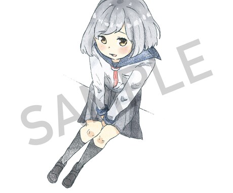 水彩アナログ風イラストを作成します 水彩アナログ風のラフなキャラクターイラストを作成します イメージ2