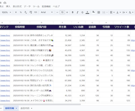 Threadsの自動集計プログラムを提供します GAS×Threads api×スプレッドシートで自動集計 イメージ1