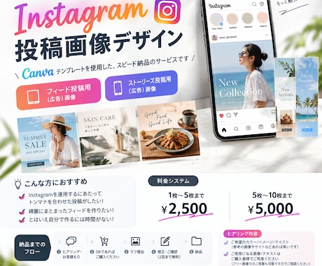 Canvaでインスタ投稿画像作成します イメージ1