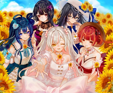 活動を彩る魅力的で目を惹くイラスト描きます SNSアイコン、歌ってみた、配信用の1枚イラスト制作します イメージ2