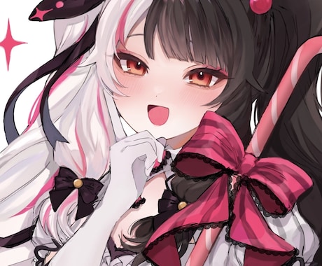 SNSで使えるあなただけのアイコンを描きます きらきらでかわいいイラストに仕上げます！ イメージ1