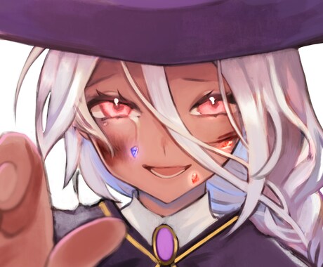 SNSアイコンイラスト作成致します 可愛い系イラスト、暗い系イラスト描きます イメージ2