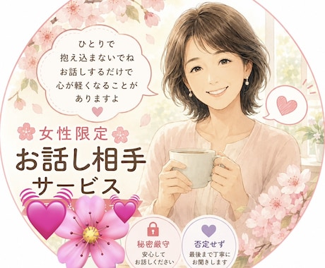 何でも話して大丈夫。心のお荷物一緒にお持ちます カサンドラ妻　ADHD ASD夫　よくわかります　聞きます イメージ1