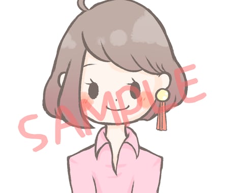 SNS用❁ゆる～いイラストカット・アイコン描きます 優しいタッチ・デフォルメがお好みの方♪ イメージ2
