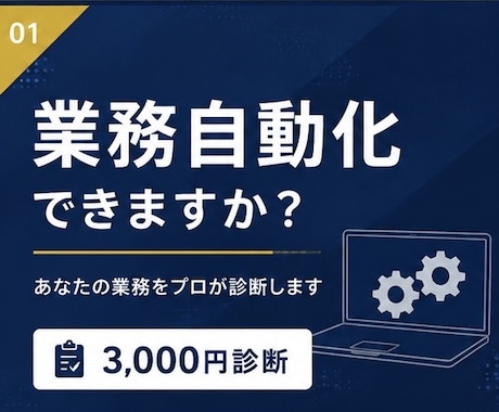 あなたの業務を自動化できるか診断します あなたの業務、ITで自動化できるかプロが診断します イメージ1