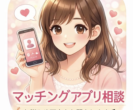 マチアプのお悩みや不安を伺います 実際の経験をもとに丁寧にお話しします♡ イメージ1