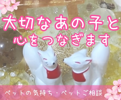 大切なあの子の想いを優しくお届けします ペットの気持ちをやさしくつなぐメッセージ イメージ1