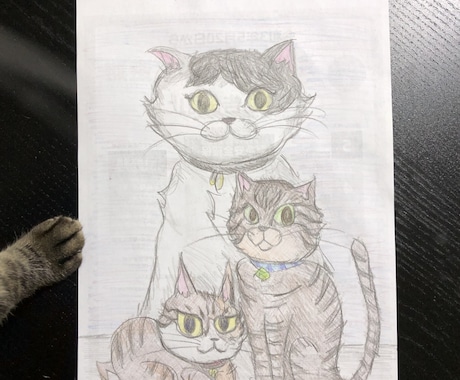 主に猫を描きます。それ以外でも全然問題なく描けます 我が家の猫たちを描きます。(猫以外も歓迎) イメージ2