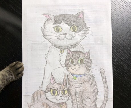 主に猫を描きます。それ以外でも全然問題なく描けます 我が家の猫たちを描きます。(猫以外も歓迎) イメージ2