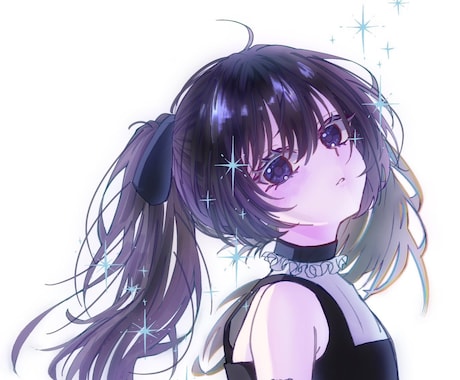 キラキラ可愛い♡アイコン等に使えるイラスト描きます キラキラで鮮やかな印象の可愛らしい絵柄をご提供致します!! イメージ2