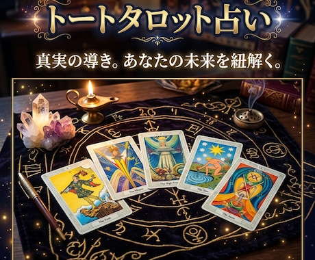 お相手の気持ちと、お二人の未来をお伝えします タロット占いを用いて、テキストでお伝えします イメージ1