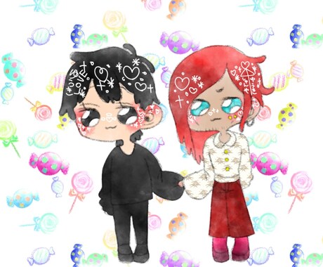 イラスト描きます 似顔絵とペットの絵や、SNS用アイコンを暖かみのある絵柄で。 イメージ2