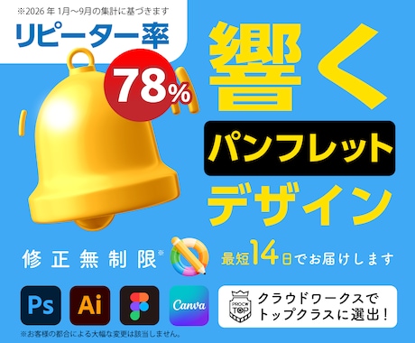 響く！パンフレットを最短2週間でお届けします イメージ1