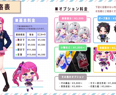 最短3日！配信に◎IRIAM立ち絵、一枚絵描きます 経験豊富な絵師がスピード納品！配信サムネやLIVE２Dも◎ イメージ2
