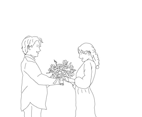 商用化！お写真からイラスト描きますます あなたのお写真から世界にひとつだけの線画を描きます！ イメージ1