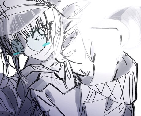バチッと決まった一枚絵書きます 色味強く！加算発光！かっこよく！まとまりよく！ イメージ2