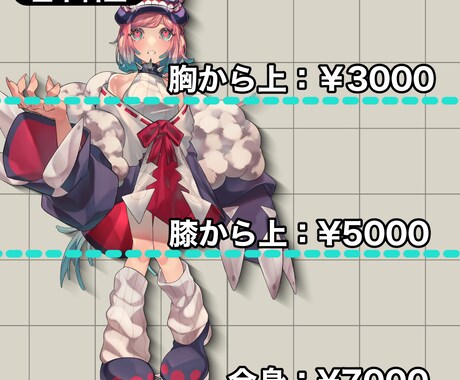 キャラクター立ち絵制作承ります TRPGや動画用、SNSアイコンなどにお使いください！ イメージ2