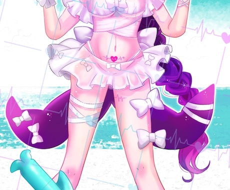 IRIAM専用！水着の立ち絵描きます IRIAM海開きのための水着立ち絵イラストを制作します！ イメージ2