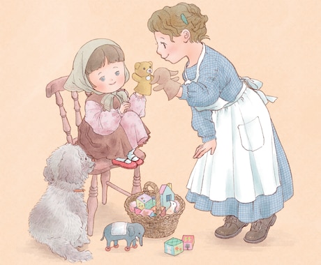 やさしいタッチで絵本挿絵、イラスト制作します 動物から人物まで丁寧に描きます イメージ2