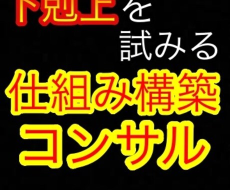 初心者が仕組みを作っていくためのコンサルします 仕組みを作り、寝ながらでも利益を上げるためのコンサル イメージ1
