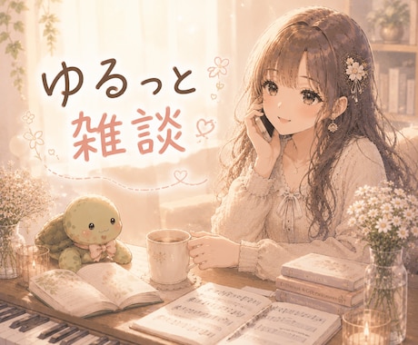 ほわほわ女子がどんな事でものんびり話を聞きます 悩み、愚痴、自慢、天気、流行、趣味、おすすめの本等 イメージ1