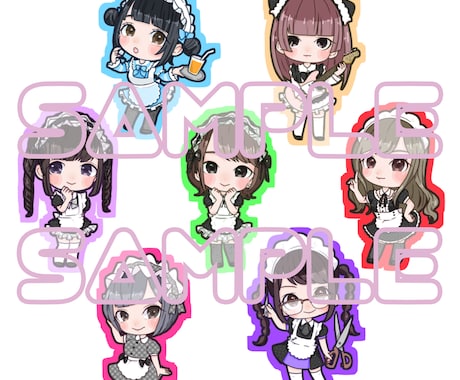 アイドル・コンカフェキャスト　ミニキャラ描きます 各種イベント、プレゼントなどにどうぞ！ イメージ2